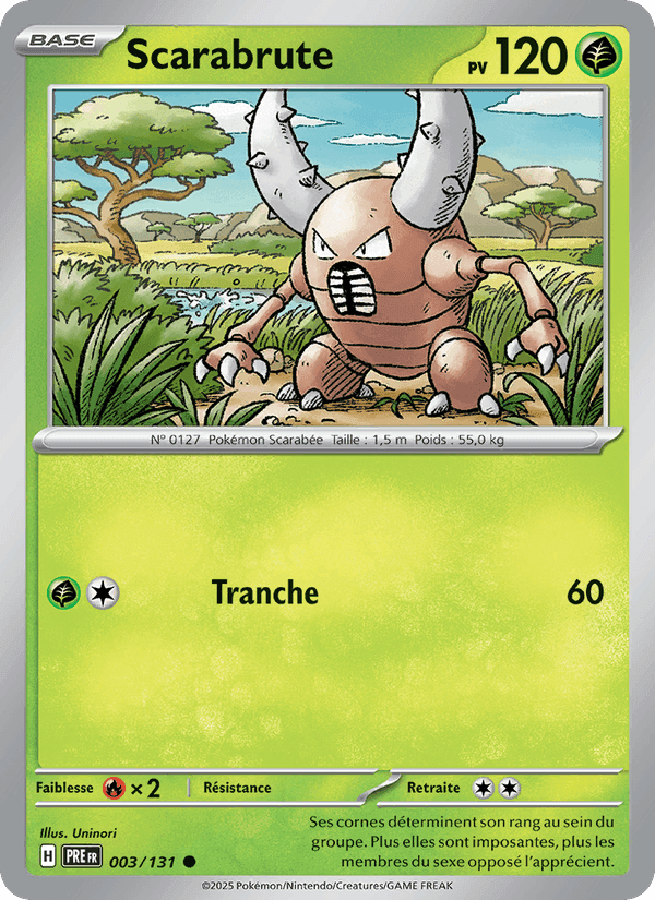 Scarabrute, card 003 from Évolutions Prismatiques