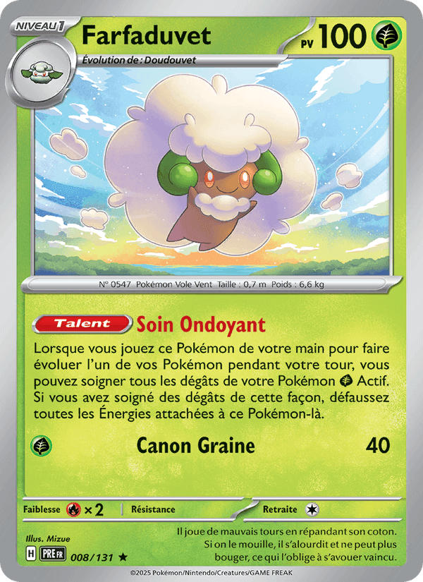 Farfaduvet, carte 008 de Évolutions Prismatiques