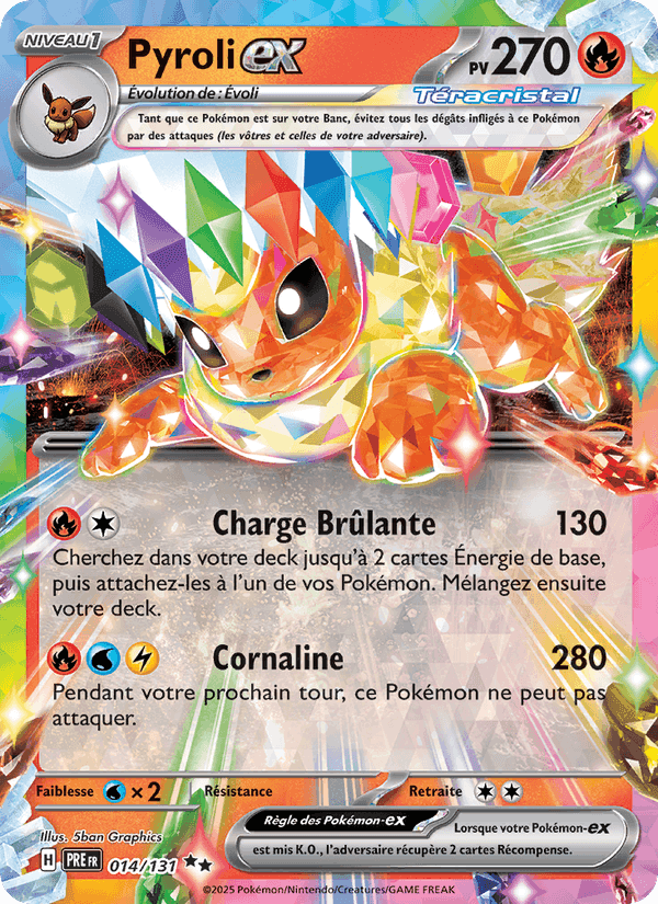 Pyroli-ex, carta 014 de Évolutions Prismatiques