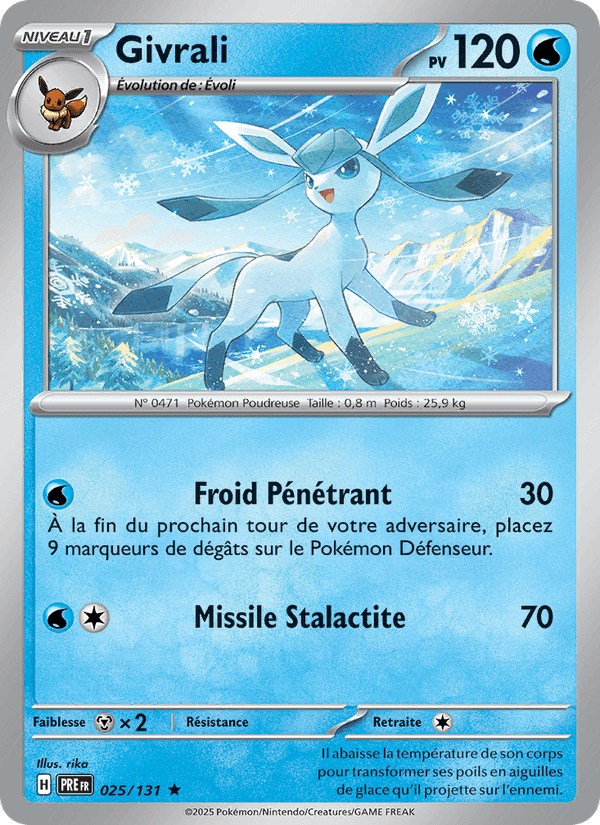 Givrali, carte 025 de Évolutions Prismatiques