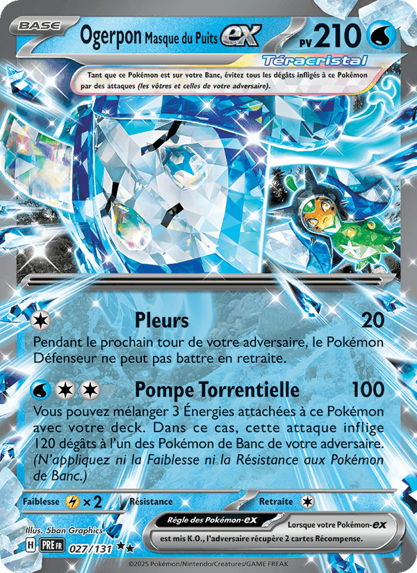 Ogerpon Masque du Puits-ex, carta 027 di Évolutions Prismatiques