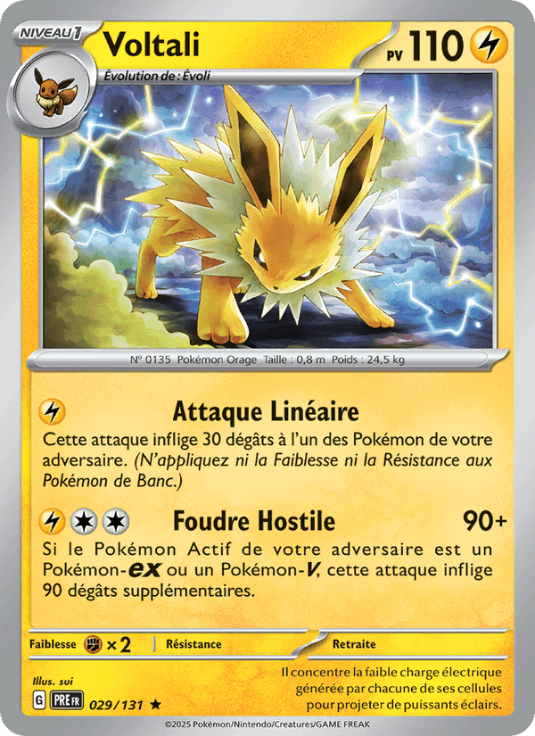 Voltali, carte 029 de Évolutions Prismatiques