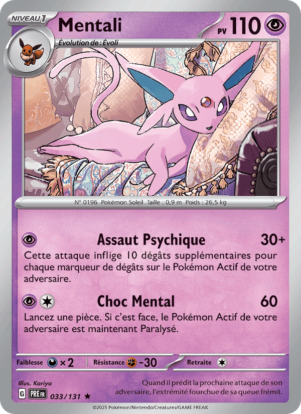 Mentali, carte 033 de Évolutions Prismatiques