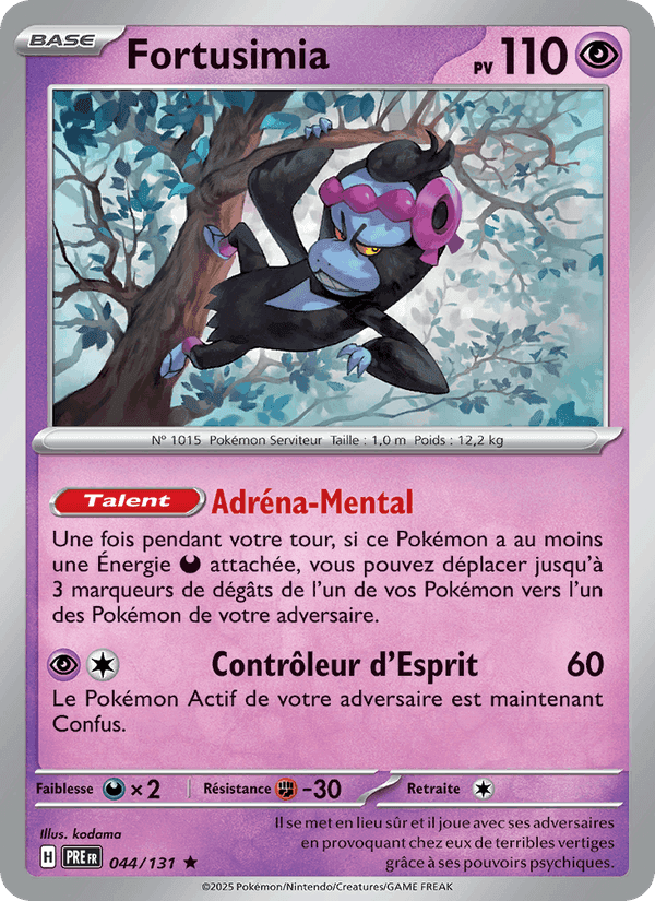 Fortusimia, carte 044 de Évolutions Prismatiques