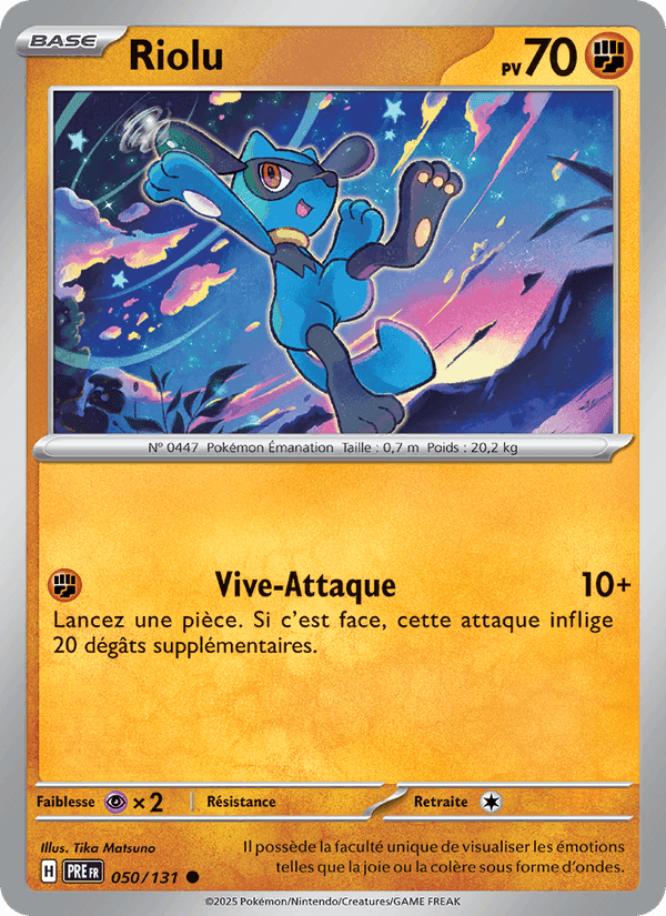 Riolu, carte 050 de Évolutions Prismatiques