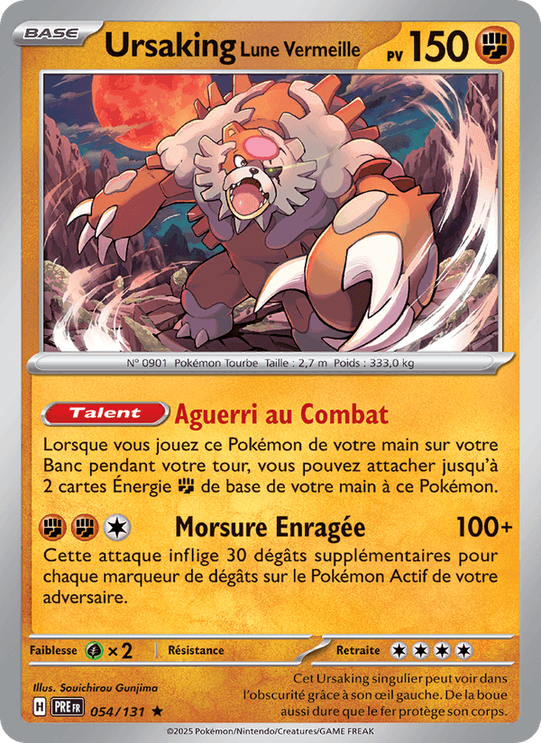 Ursaking Lune Vermeille, carte 054 de Évolutions Prismatiques