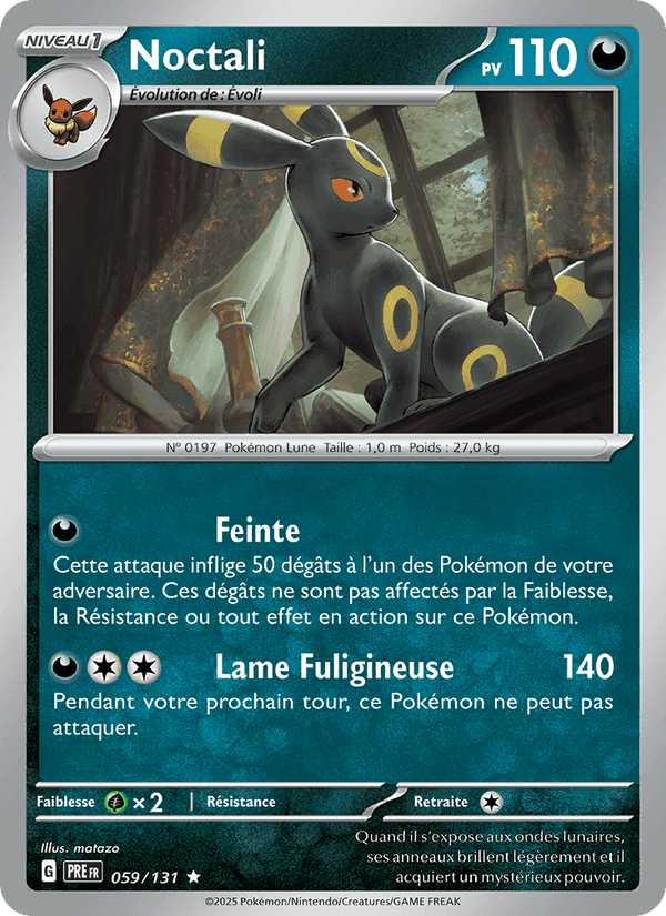 Noctali, carte 059 de Évolutions Prismatiques