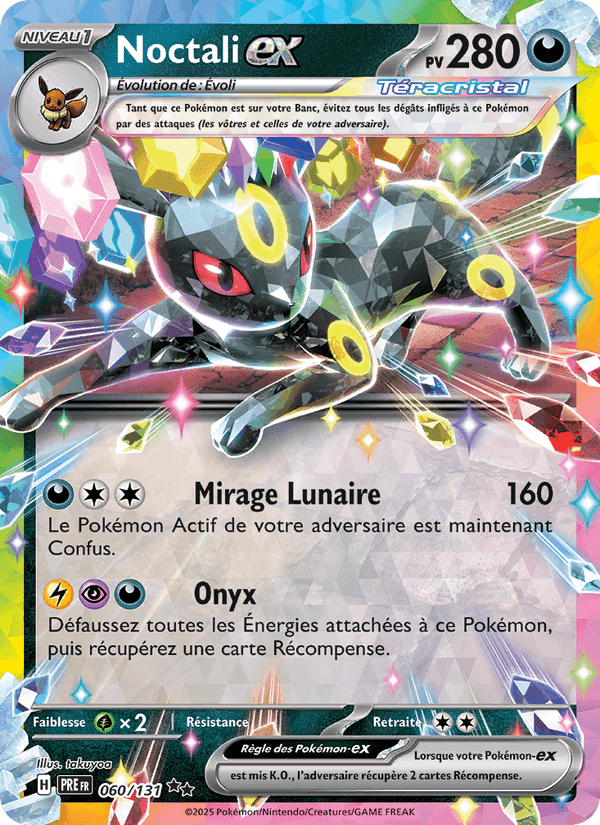 Noctali-ex, carte 060 de Évolutions Prismatiques