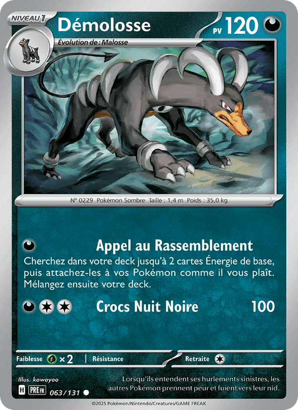 Démolosse, card 063 from Évolutions Prismatiques