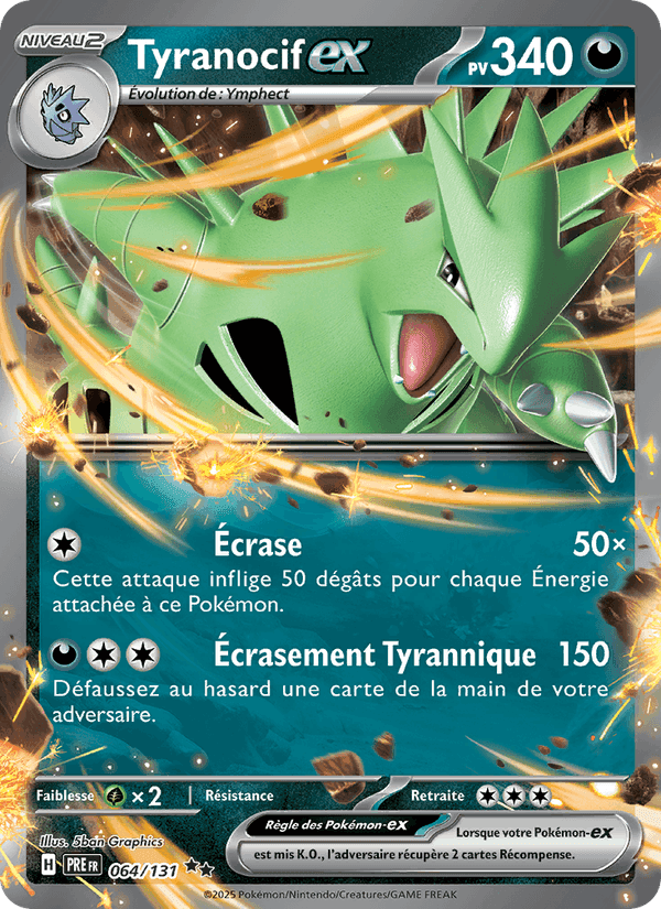 Tyranocif-ex, carte 064 de Évolutions Prismatiques