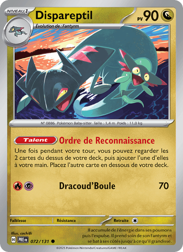 Dispareptil, carte 072 de Évolutions Prismatiques