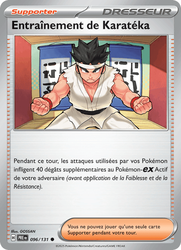 Entraînement de Karatéka, carte 096 de Évolutions Prismatiques