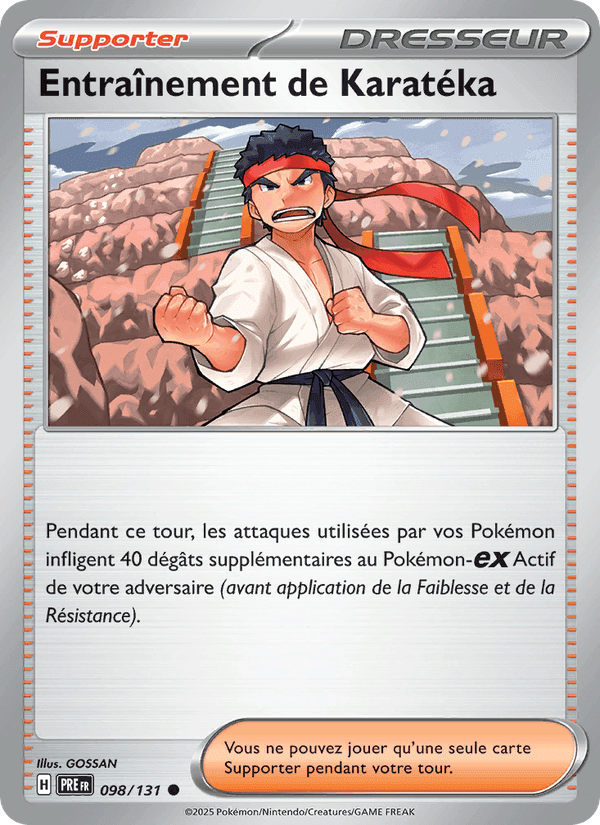 Entraînement de Karatéka, carte 098 de Évolutions Prismatiques