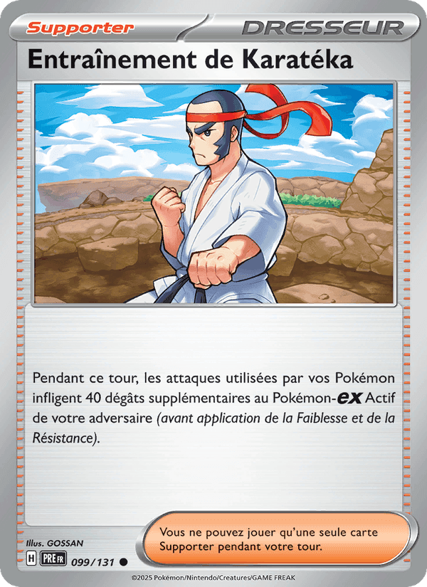 Entraînement de Karatéka, carte 099 de Évolutions Prismatiques