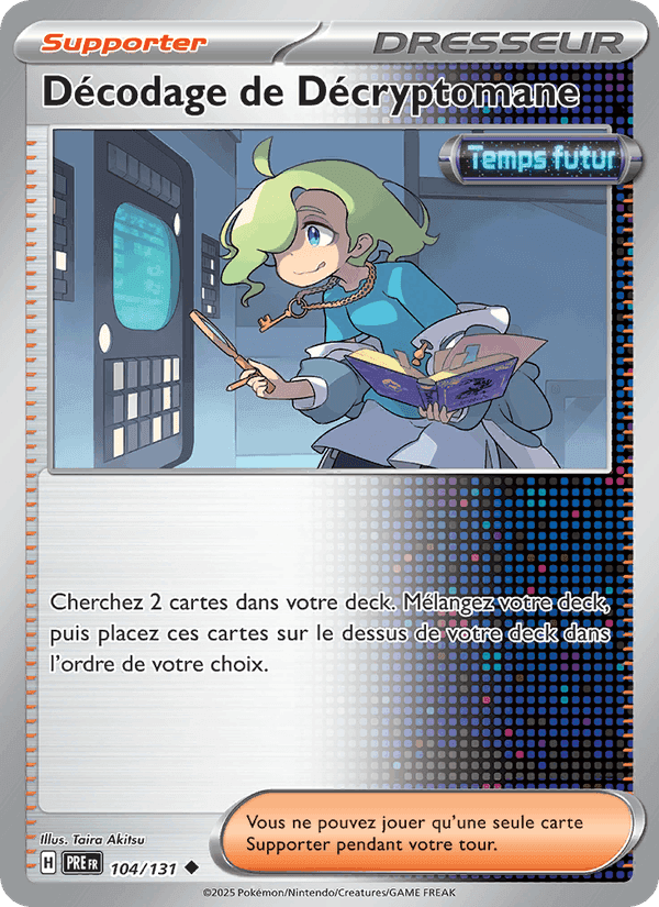 Décodage de Décryptomane, card 104 from Évolutions Prismatiques