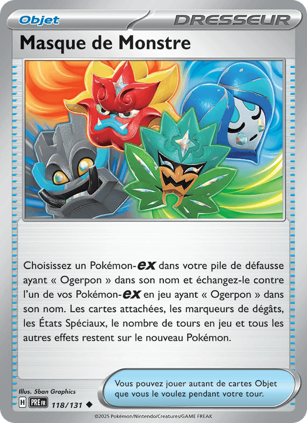 Masque de Monstre, card 118 from Évolutions Prismatiques