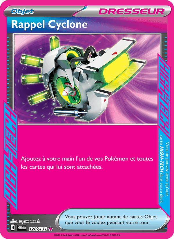 Rappel Cyclone, carte 128 de Évolutions Prismatiques
