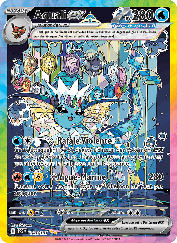 Aquali-ex, card 149 from Évolutions Prismatiques