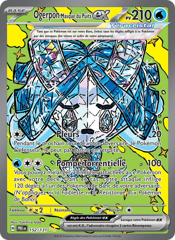 Ogerpon Masque du Puits-ex, carte 152 de Évolutions Prismatiques