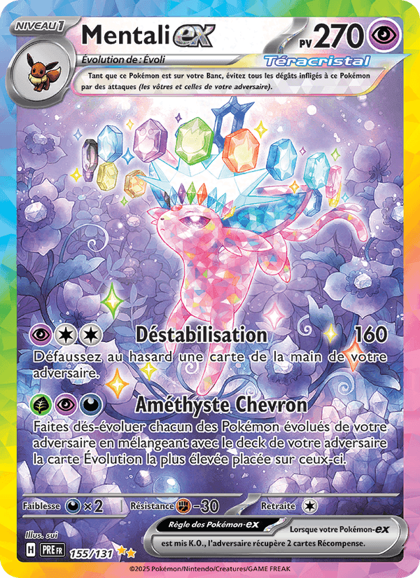 Mentali-ex, carte 155 de Évolutions Prismatiques