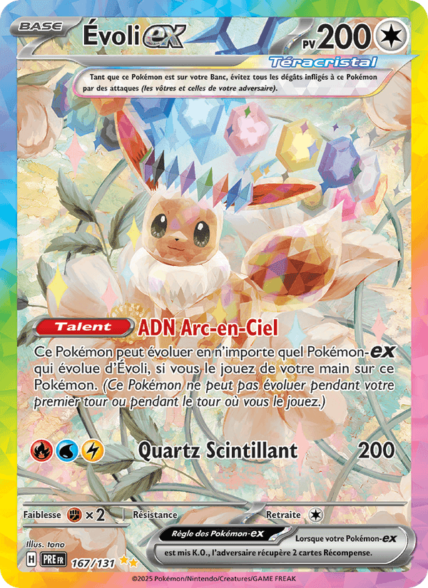 Évoli-ex, carte 167 de Évolutions Prismatiques