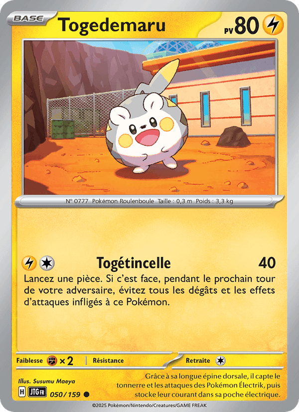 Togedemaru, carte 050 de Aventures Ensemble