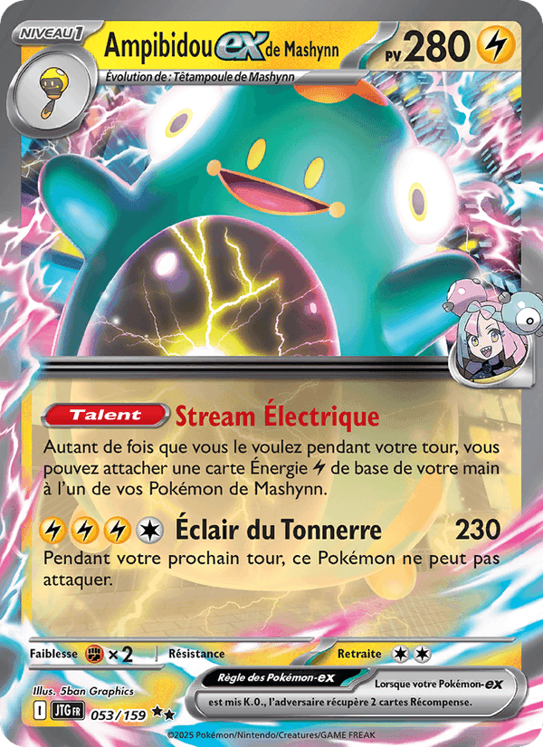 Ampibidou-ex de Mashynn, carta 053 di Aventures Ensemble