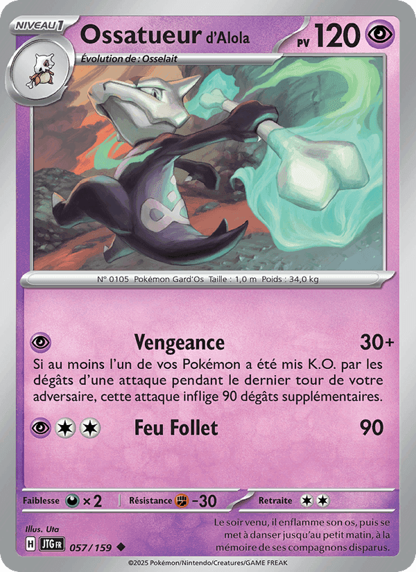 Ossatueur d'Alola, carte 057 de Aventures Ensemble
