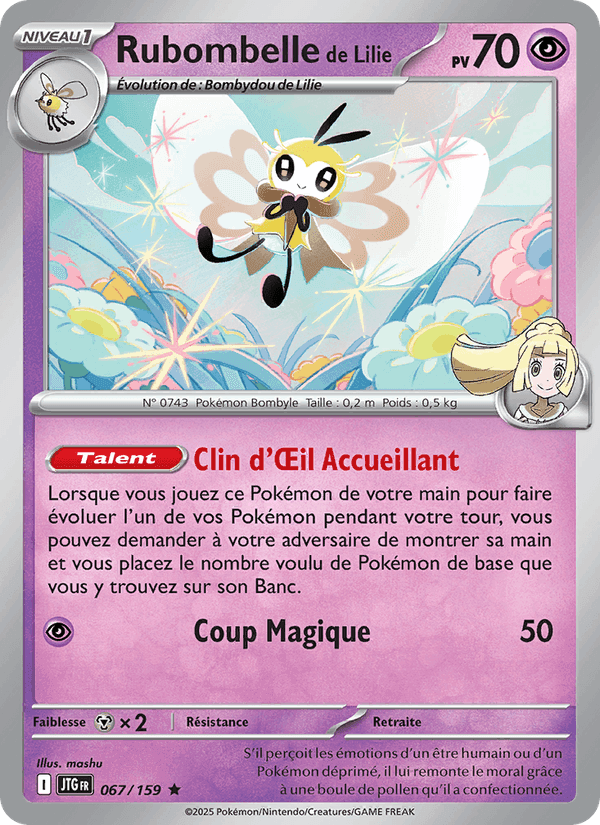 Rubombelle de Lilie, carte 067 de Aventures Ensemble