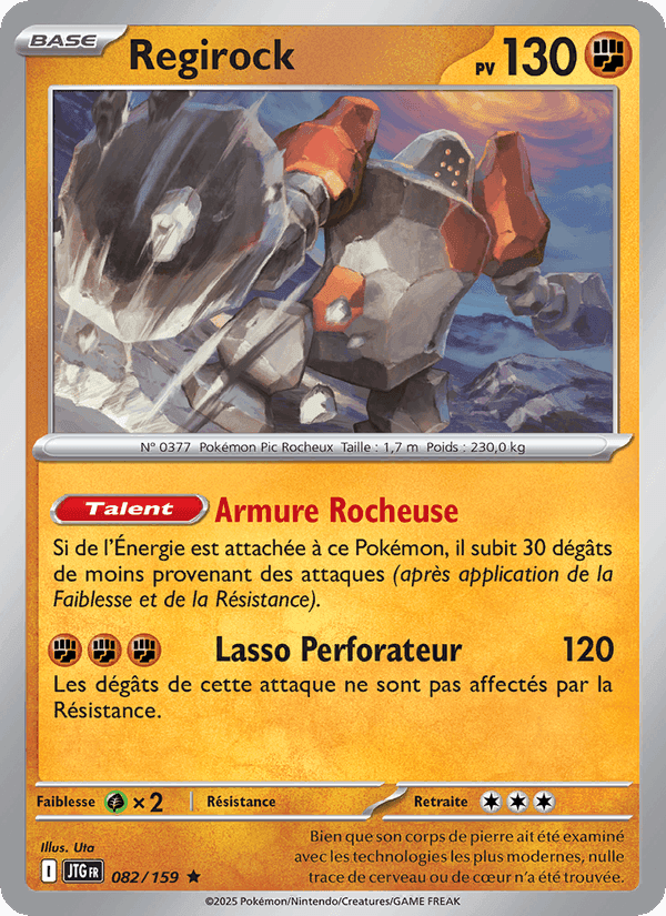 Regirock, card 082 from Aventures Ensemble