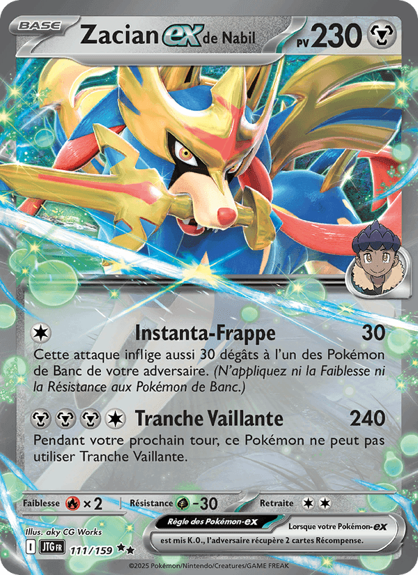 Zacian-ex de Nabil, carte 111 de Aventures Ensemble