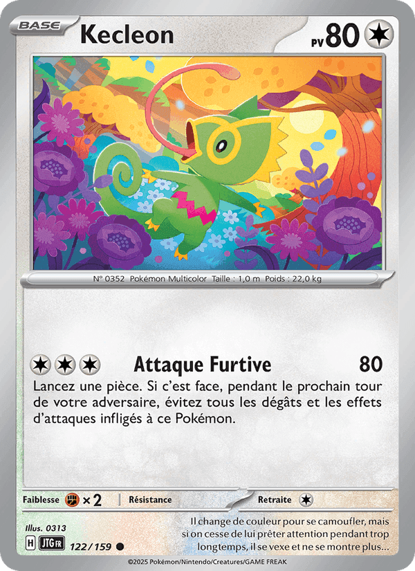 Kecleon, card 122 from Aventures Ensemble
