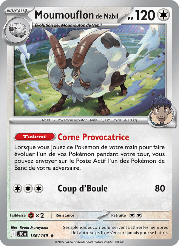 Moumouflon de Nabil, carta 136 di Aventures Ensemble