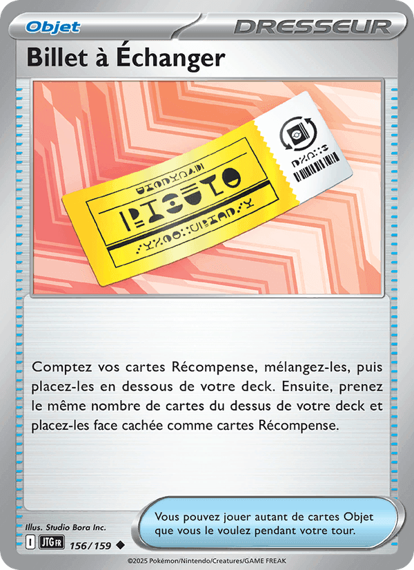 Billet à Échanger, carte 156 de Aventures Ensemble