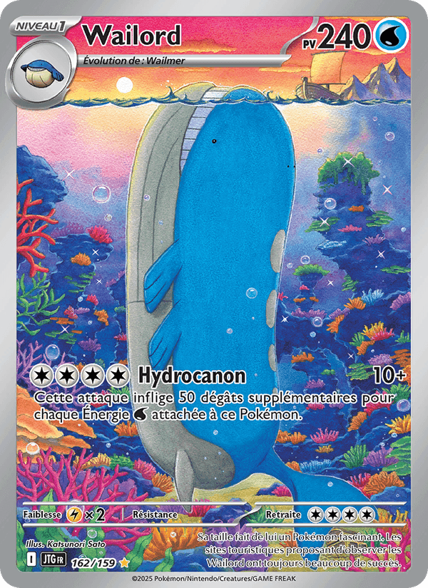 Wailord, carte 162 de Aventures Ensemble