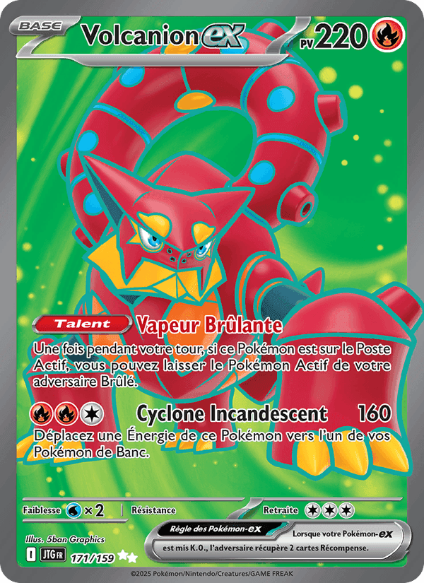 Volcanion-ex, card 171 from Aventures Ensemble