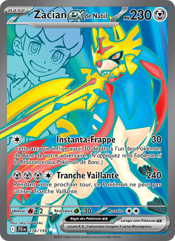 Zacian-ex de Nabil, carte 176 de Aventures Ensemble