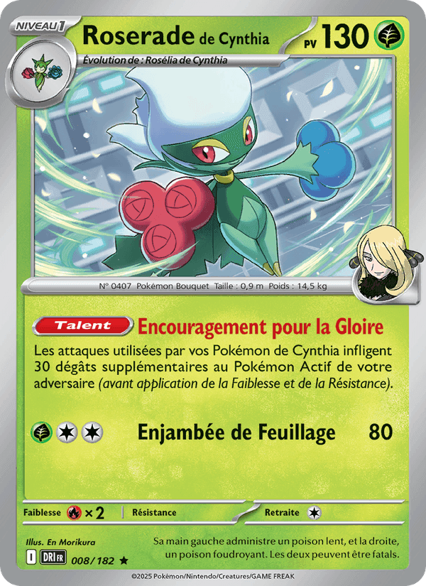 Roserade de Cynthia, carte 008 de Rivalités Destinées