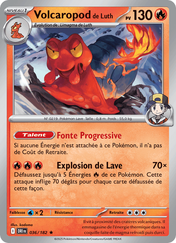 Volcaropod de Luth, carte 036 de Rivalités Destinées