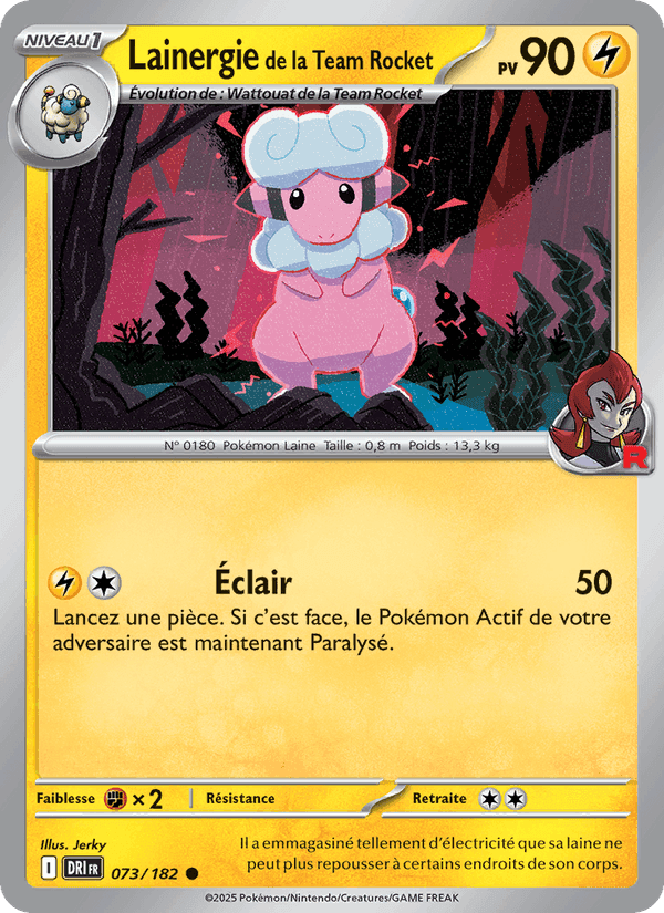 Lainergie de la Team Rocket, card 073 from Rivalités Destinées