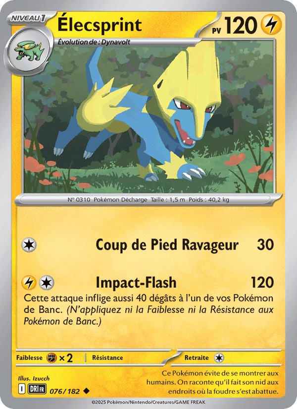 Élecsprint, carte 076 de Rivalités Destinées