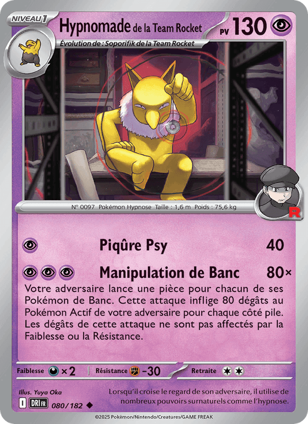 Hypnomade de la Team Rocket, carte 080 de Rivalités Destinées