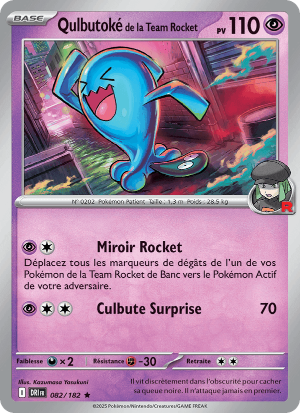 Qulbutoké de la Team Rocket, carte 082 de Rivalités Destinées