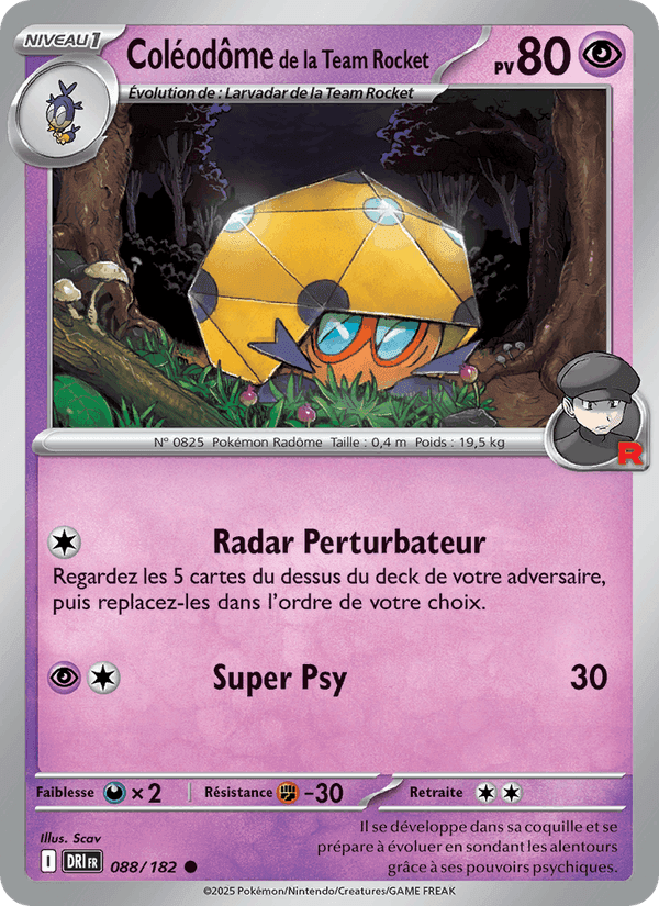 Coléodôme de la Team Rocket, carta 088 di Rivalités Destinées