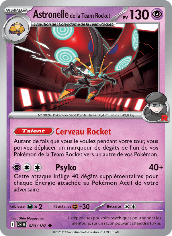 Astronelle de la Team Rocket, carte 089 de Rivalités Destinées