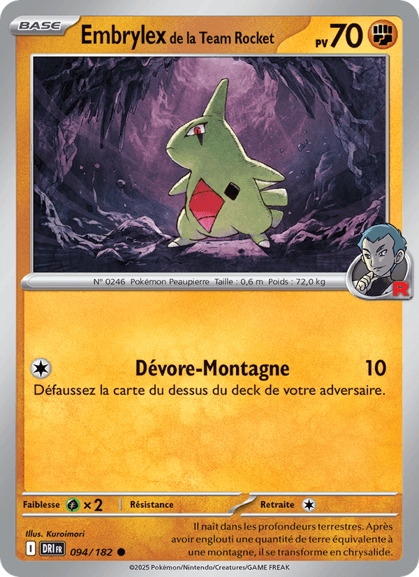 Embrylex de la Team Rocket, carte 094 de Rivalités Destinées
