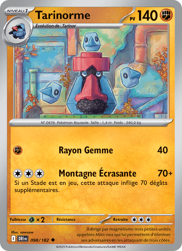 Tarinorme, carte 098 de Rivalités Destinées