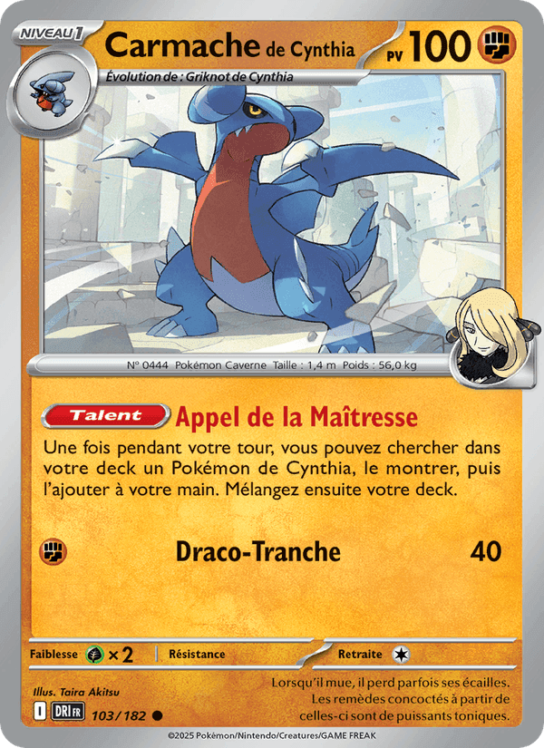 Carmache de Cynthia, card 103 from Rivalités Destinées