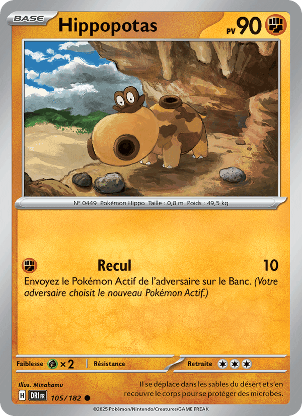Hippopotas, card 105 from Rivalités Destinées