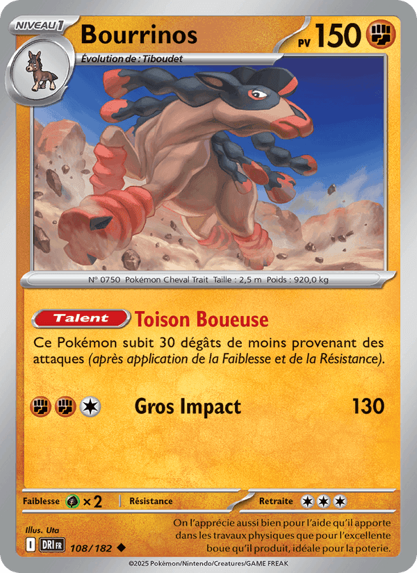 Bourrinos, carte 108 de Rivalités Destinées
